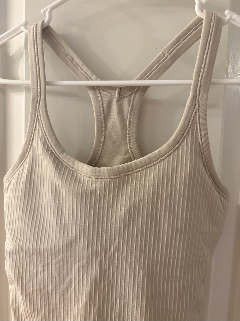 lululemon athletica Ribbed Tank Top in Cream
